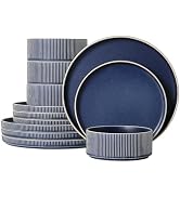 Amazon.com | ALOFMO Dinnerware Set Service for 8, 24-Piece Ceramic